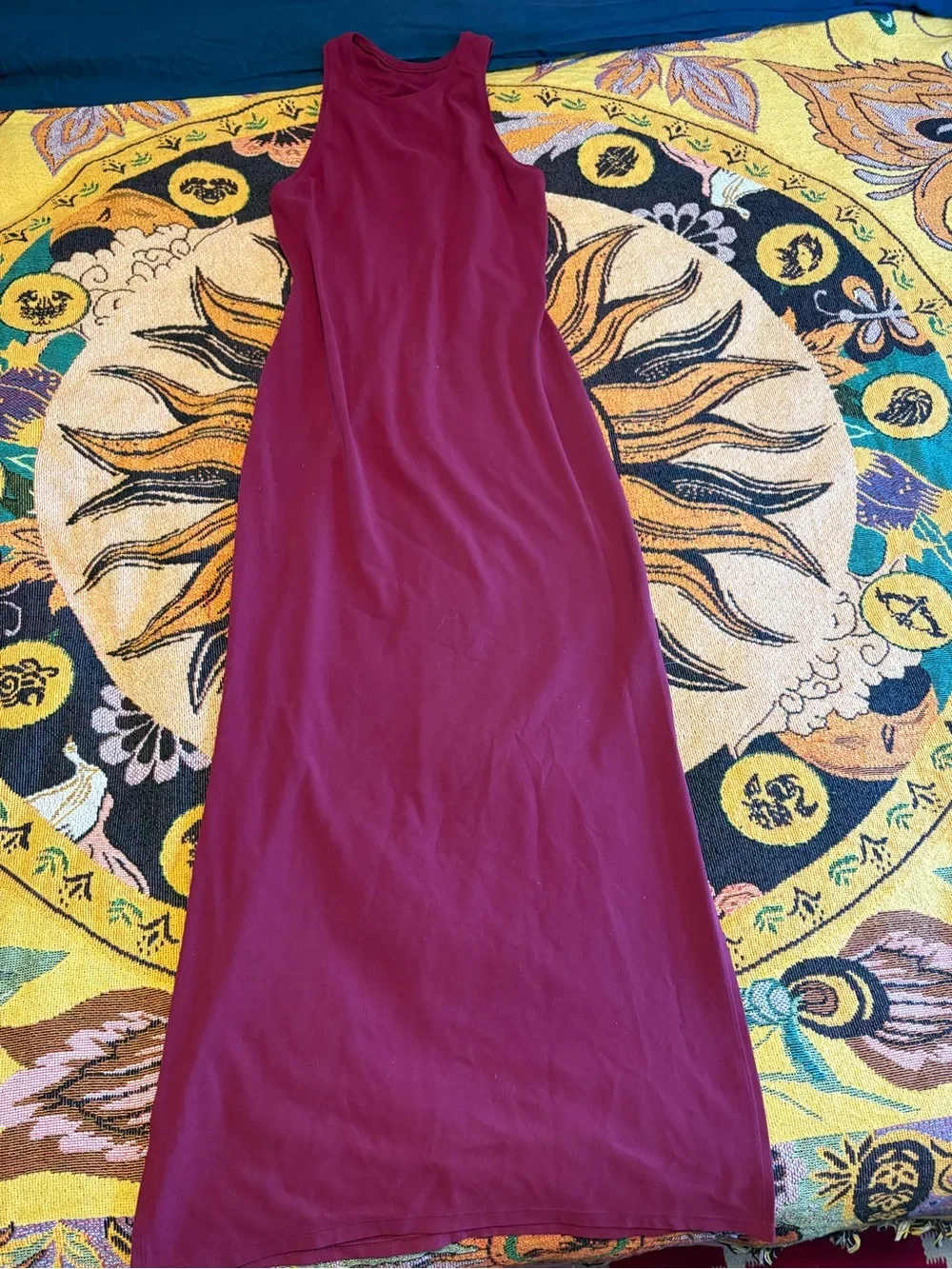 lululemon athletica Sleeveless Wine Maxi Dress